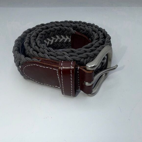 Vineyard Vines Other - VINEYARD VINES Grey and White Braided Bungee Belt-Size 34